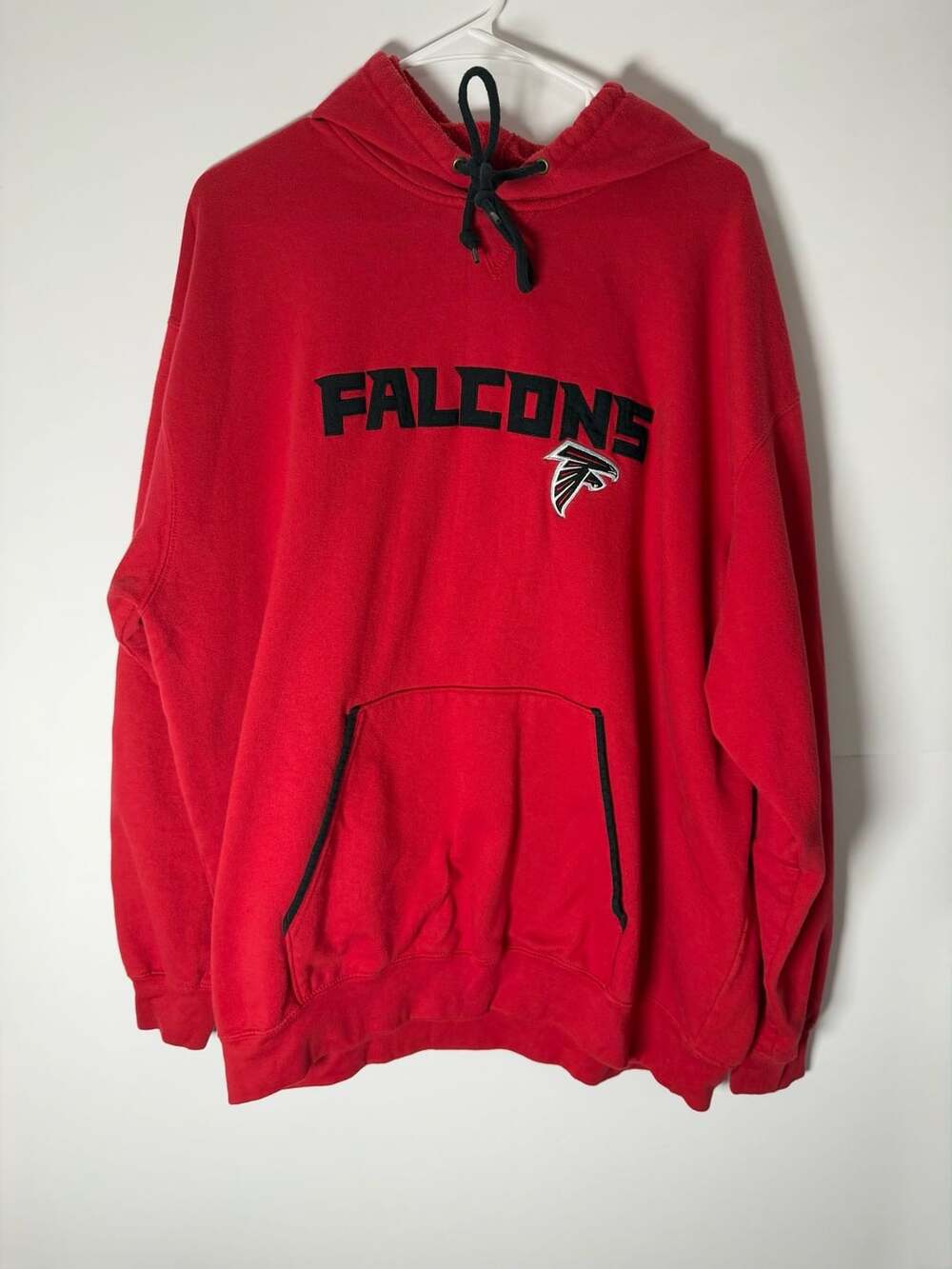 Atlanta Falcons Red Pullover Hoodie SizFleece Sweatshirt NFL Team Apparel